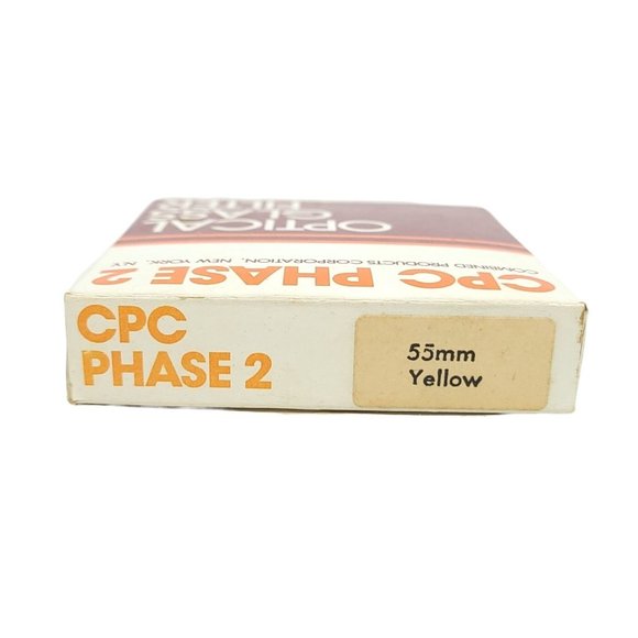 CPC Phase 2 55mm Yellow Camera Lens Filter Optical Glass Screw On Case Box Japan - Picture 8 of 12